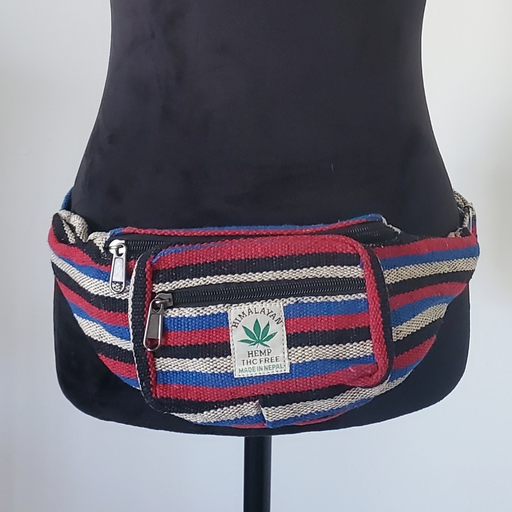 Nwot handmade hemp cotton boho fannypack